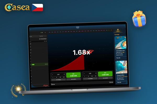 Hráč plánuje rozpočet herní relace Aviator v Casea Casino pro zodpovědnou hru
