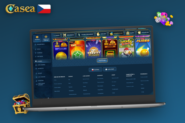 Casea Casino pro počítač i mobilní verze – srovnání dvou způsobů hraní