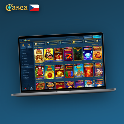 Casea Casino desktop nabízí pokročilé filtry pro přehledné procházení herní knihovny