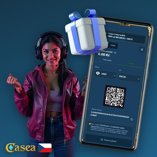 Casea Casino vklad – platební karta, e-peněženka a Bitcoin na jednom místě